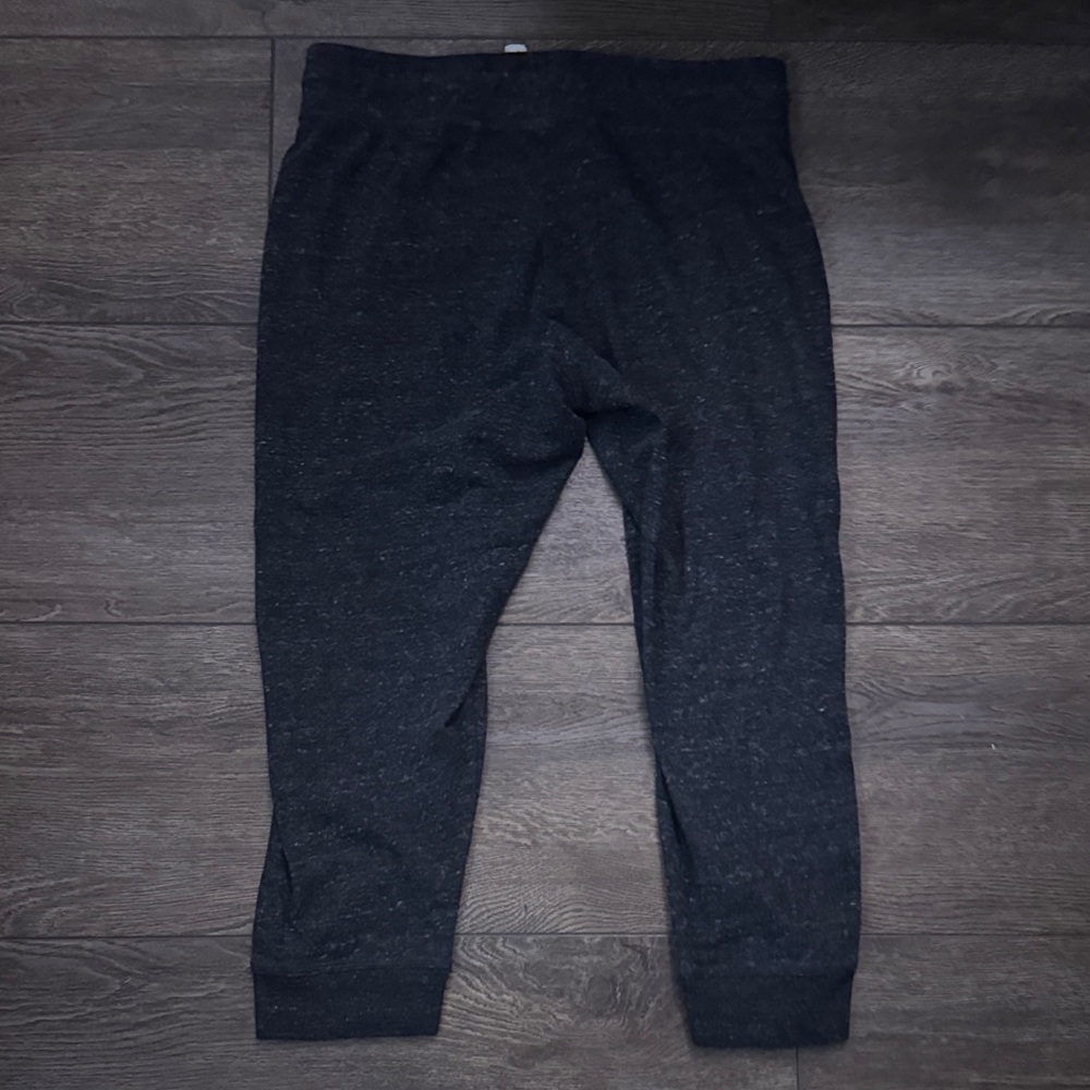 Nike Charcoal Gray Jogger Sweatpants Drawstring Logo Lounge Athletic Size Small - Picture 11 of 12